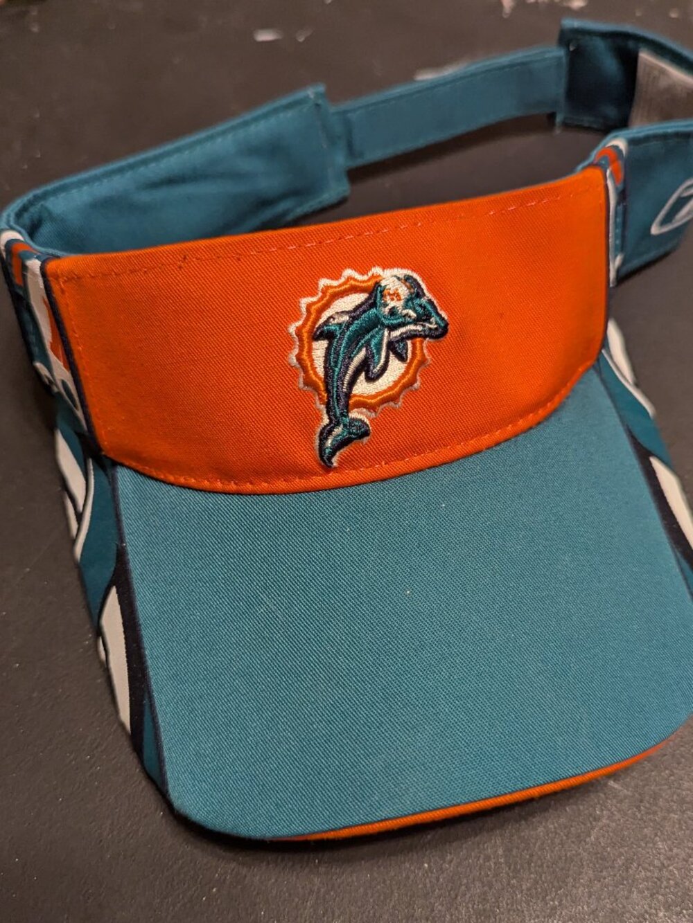 Miami Dolphins visor, new, $15.